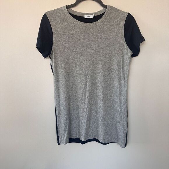 Vince Pima Cotton and Modal Two Toned Tee M - Picture 1 of 10